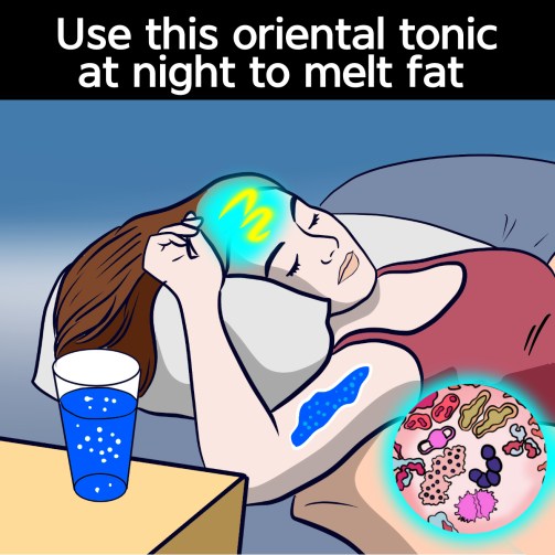Use this oriental tonic at night to melt fat